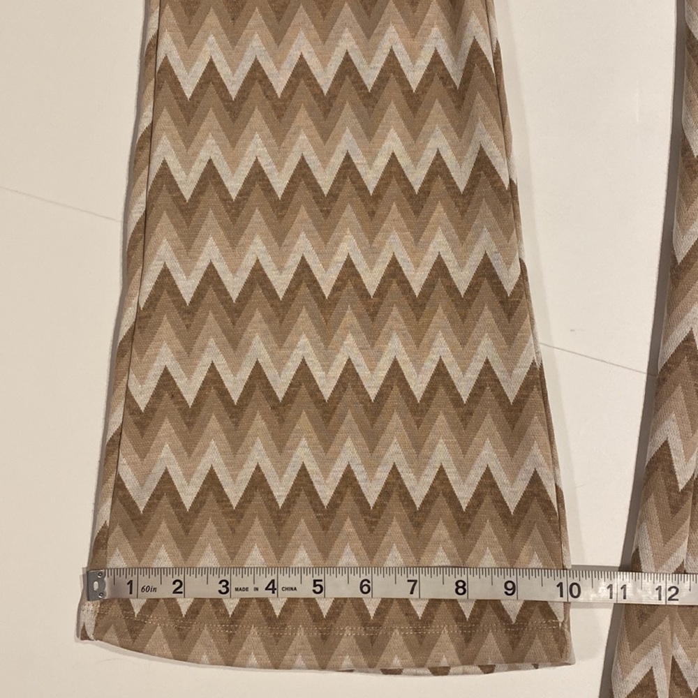 Vanilla Star Juniors 1X Chevron Pull On Flare Knit Pants New D30 - Picture 12 of 16